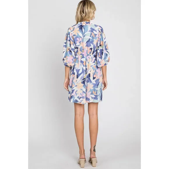 GeeGee Floral Print Mini Dress - Picture 5 of 5